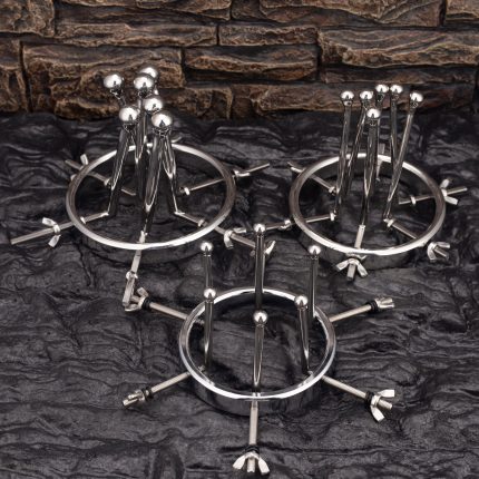 Adjustable Stainless Steel Metal Anal Dilator Vagina Speculum Extreme Anal Spreader