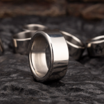 Thick or Thin Smooth Mirror Polished Metal Stainless Steel Cock Ring