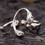 Double Snake Heads Stainless Steel Cock Ring