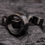 Black Meditation Stainless Steel Cock Ring