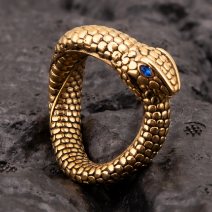 Snake Gold Plated Stainless Steel Cock Ring