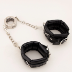 Testicular Clamp Stainless Steel Ball Stretcher With Shackles or Handcuffs BDSM Ball Stretching