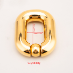 C-Ring Hook Gold Plated Stainless Steel Testicles Ball Stretcher Weight Cock Ring Scrotum Pendant BDSM Ball Stretching - Image 4