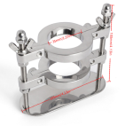 Adjustable Torture Squeezer Testicular Scrotum Restraint Weight Cock Ring Scrotum Pendant Stainless Steel - Image 6