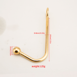 Gold Plated Anal Hook, Butt Plug for Anal Play and Stimulation - Image 7
