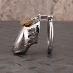 Stainless Steel Cock Cage Metal Chastity Cage Round Ring - Image 2