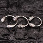 Double Snake Heads Stainless Steel Cock Ring - Image 3