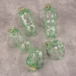 See-Through lce Green Lightweight Chastity Cage Flat Ring - Image 3