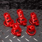 Flaming Red Ghost Chastity Cage Curved Ring - Image 2