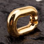 C-Ring Hook Gold Plated Stainless Steel Testicles Ball Stretcher Weight Cock Ring Scrotum Pendant BDSM Ball Stretching - Image 3