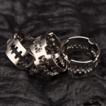 Razor Blade Stimulate Glans Ring  Penis Ring Stainless Steel Cock Ring - Image 2
