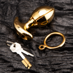Gold Plated Heavy Anus Ass lock Expander Stainless Steel Anal Dilator Solid Lotus Open And Closing Anal Lock - Image 7