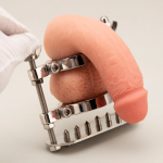 Double Layer Balls Stretching Squeezer Spiked CBT Stainless Steel Adjustable Ball Stretcher Removable Testicular Scrotum Restraint - Image 9