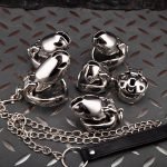 HTV4 Plus Traction Stainless Steel Chastity Cage Metal Cock Cage - Image 3