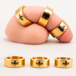 Octopus Gold Plated Stainless Steel Penis Ring Jewelry Cock Ring - Image 2