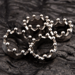 Silver Crown Stainless Steel Cock Ring - Image 2