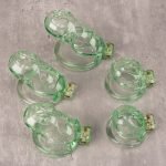 See-Through Ice Green Lightweight Chastity Cage Curved Ring - Image 4