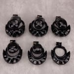 Shell Ghost Black Chastity Cage Ball Cock Cage - Image 5