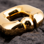 C-Ring Hook Gold Plated Stainless Steel Testicles Ball Stretcher Weight Cock Ring Scrotum Pendant BDSM Ball Stretching - Image 2