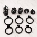 Mamba Black Chastity Cage Curved Ring - Image 4
