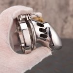 Stainless Steel Cock Cage Metal Chastity Cage With Anti Slip Ring - Image 4