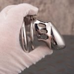 Stainless Steel Cock Cage Metal Chastity Cage Round Ring With Anti Slip Ring - Image 4