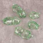 See-Through lce Green Lightweight Chastity Cage Flat Ring - Image 5