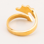 Gold Plated Angel Wings and Devil's Tail Cock Ring: Unleash Your Erotic Duality Devil's Tail Stainless Steel Cock Ring - Image 10