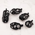 Mamba Black Chastity Cage Curved Ring - Image 5