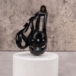 Shell Ghost Black Chastity Cage Ball Cock Cage - Image 6