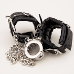 Testicular Clamp Stainless Steel Ball Stretcher With Shackles or Handcuffs BDSM Ball Stretching - Image 2