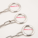 Chain Stainless Steel Penis Ring, Anal Plug Cock Ring Chastity Device Removable Butt Plug - Image 11