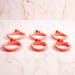 Pink Premium Car Paint 3D Printed Lightweight Chastity Cage Curved Ring Penis Cage Set - Image 5