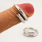 Silver Hoop Penis Ring Stainless Steel Cock Ring - Image 9