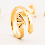Gold Plated Angel Wings and Devil's Tail Cock Ring: Unleash Your Erotic Duality Devil's Tail Stainless Steel Cock Ring - Image 8