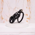 Mamba Black Chastity Cage Flat Ring - Image 6
