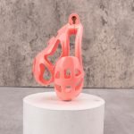 Shell Ghost Pink Chastity Cage Ball Cock Cage - Image 7