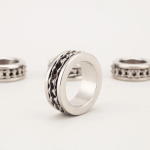 Spinable Chain Stainless Steel Cock Ring - Image 8