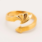 Gold Plated Angel Wings and Devil's Tail Cock Ring: Unleash Your Erotic Duality Devil's Tail Stainless Steel Cock Ring - Image 7