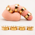 Gold Plated Crown Stainless Steel Cock Ring - Image 4
