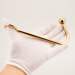Gold Plated Anal Hook, Butt Plug for Anal Play and Stimulation - Image 3