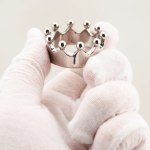 Silver Crown Stainless Steel Cock Ring - Image 7