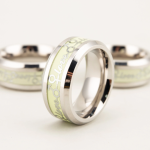 Luminous Glow in the dark Love Gender Symbol Stainless Steel Cock Ring - Image 8