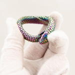 Snake Rainbow Plated Stainless Steel Cock Ring - Image 7