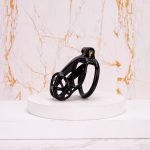 Mamba Black Chastity Cage Flat Ring - Image 8