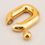 C-Ring Hook Gold Plated Stainless Steel Testicles Ball Stretcher Weight Cock Ring Scrotum Pendant BDSM Ball Stretching - Image 7