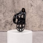Shell Ghost Black Chastity Cage Ball Cock Cage - Image 9