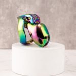 HTV4 Rainbow Stainless Steel Metal Chastity Cage - Image 8