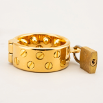 24K Gold Plated Kali's 2 Rows Removable Rounded Teeth  Ball Stretcher Testicles Metal Cock Ring Stretching CBT - Image 7