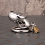 Stainless Steel Cock Cage Metal Chastity Cage Round Ring With Anti Slip Ring - Image 8